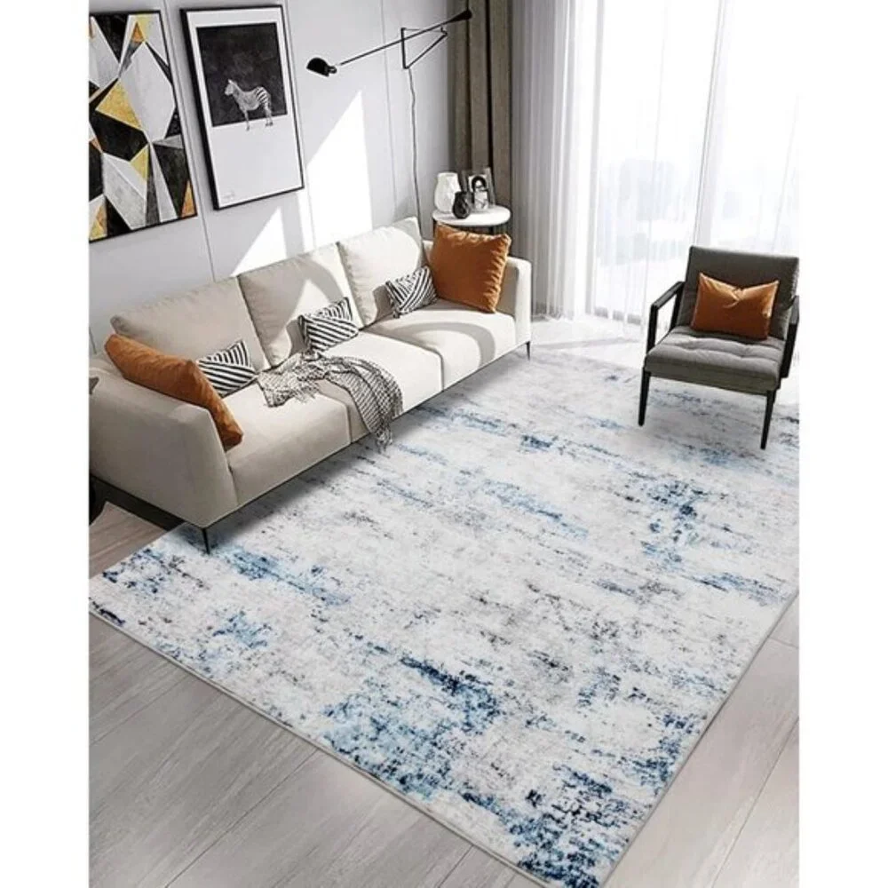 New 5x7 Abstract Area Rug, Soft Non-Slip Carpet for Home, Room & Office Decor
